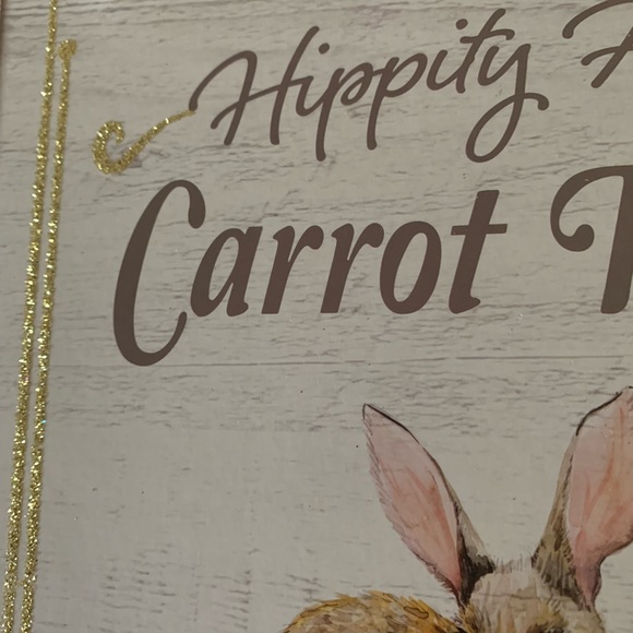 New 2 Cute bunny wall decorating signs 9 x 12" printed on MDF Baby child's room - Picture 5 of 6